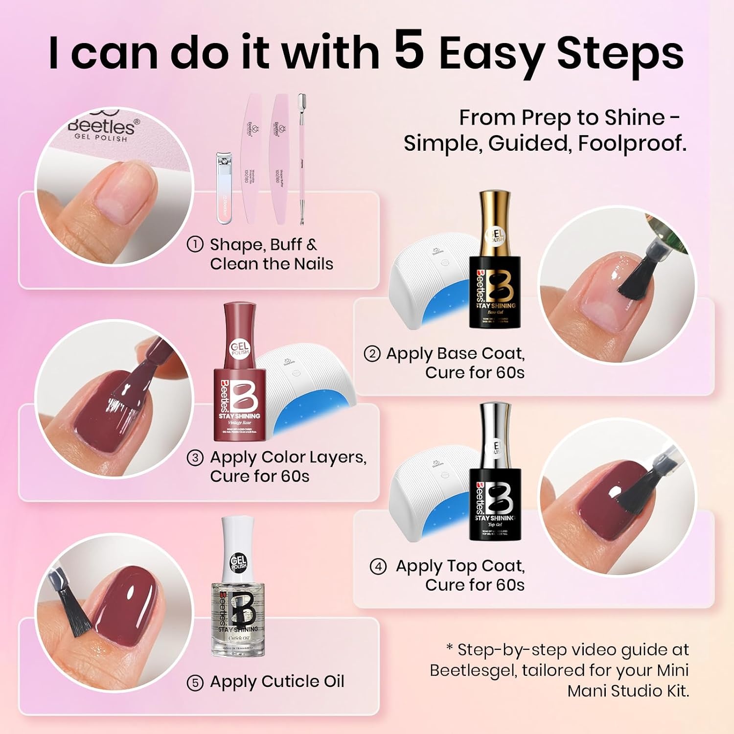 image:imageBeetles Neon Gel Polish Set  6 Colors HEMAFree 15ML Same Color Bottle Pink Green Coral Purple Blue Neon Gel Nail Polish Set Soak Off UV Lamp Bright Rainbow Summer Nails Art Professional Salon1Cozy Elegance