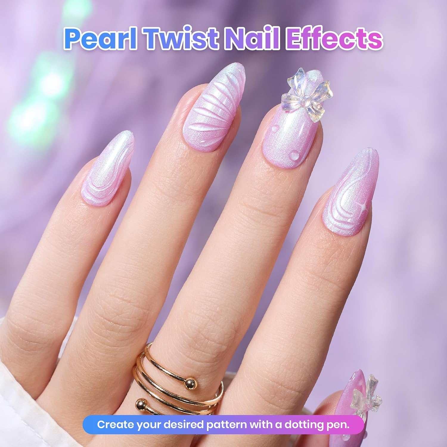 image:imageBeetles Neon Gel Polish Set  6 Colors HEMAFree 15ML Same Color Bottle Pink Green Coral Purple Blue Neon Gel Nail Polish Set Soak Off UV Lamp Bright Rainbow Summer Nails Art Professional SalonPearly Swirl Shade Set