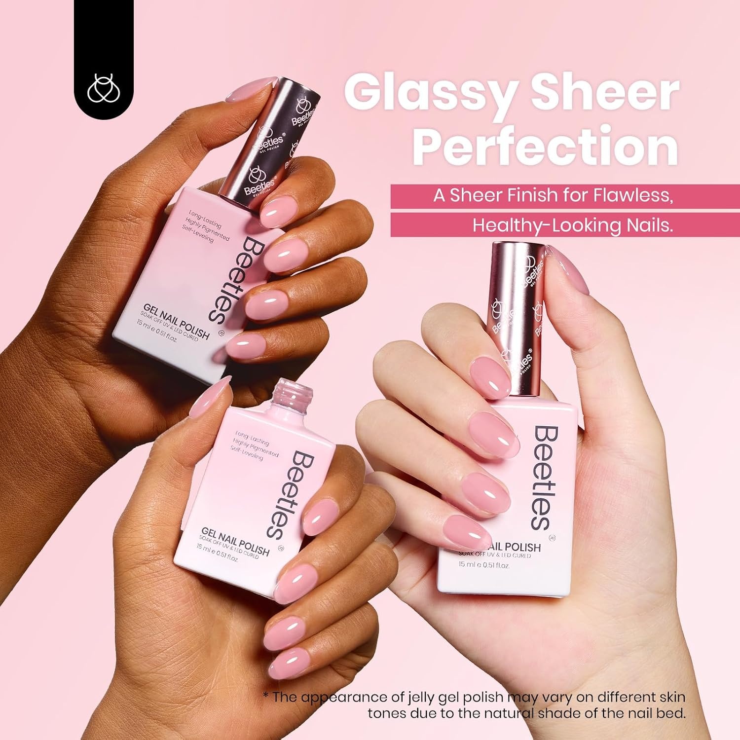 image:imageBeetles Neon Gel Polish Set  6 Colors HEMAFree 15ML Same Color Bottle Pink Green Coral Purple Blue Neon Gel Nail Polish Set Soak Off UV Lamp Bright Rainbow Summer Nails Art Professional SalonCloudy Sweetness