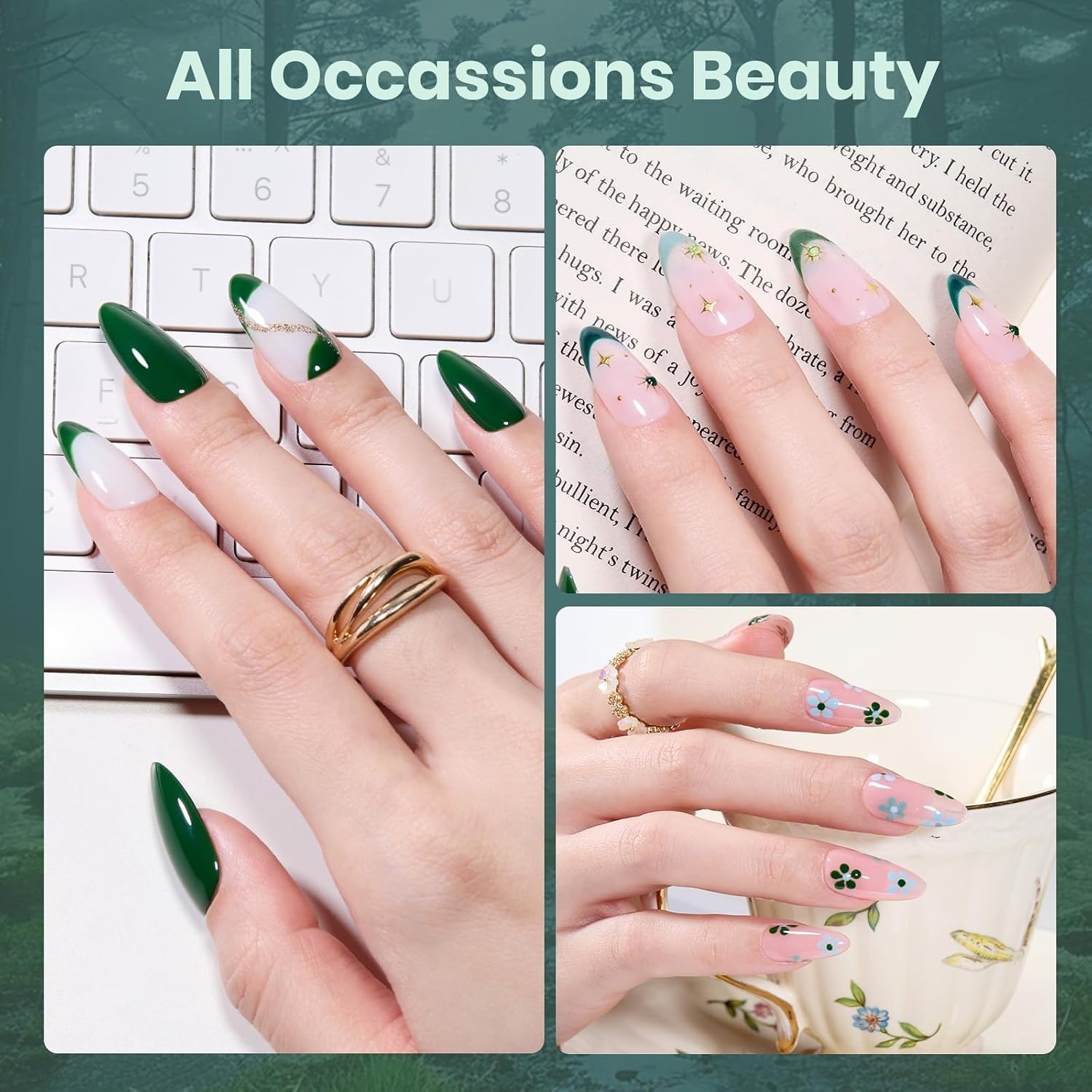 image:imageBeetles Neon Gel Polish Set  6 Colors HEMAFree 15ML Same Color Bottle Pink Green Coral Purple Blue Neon Gel Nail Polish Set Soak Off UV Lamp Bright Rainbow Summer Nails Art Professional SalonForest Fog Shade Set