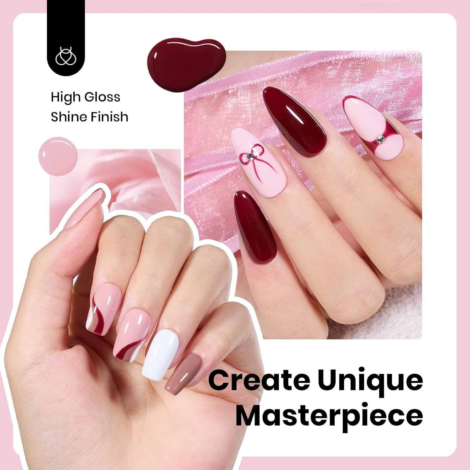 image:imageBeetles Neon Gel Polish Set  6 Colors HEMAFree 15ML Same Color Bottle Pink Green Coral Purple Blue Neon Gel Nail Polish Set Soak Off UV Lamp Bright Rainbow Summer Nails Art Professional SalonMinimal Essence