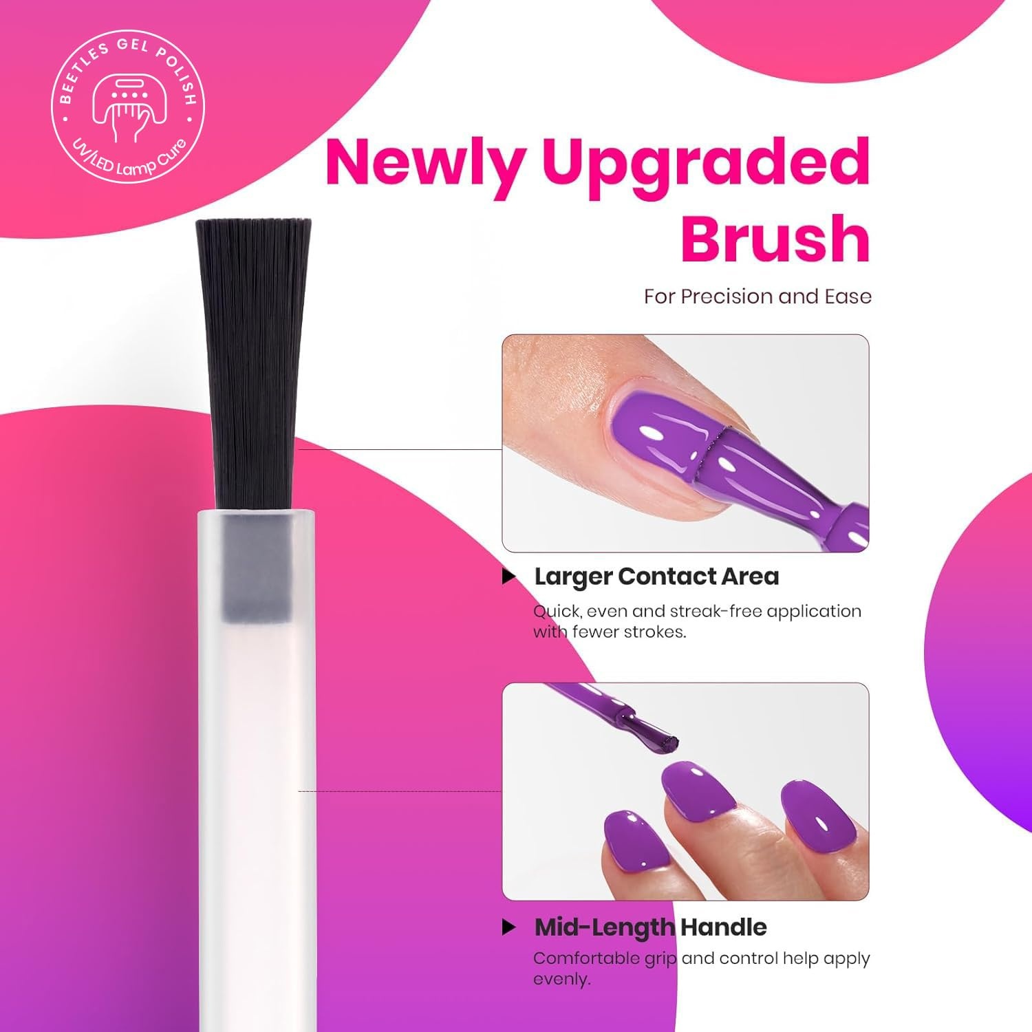 image:imageBeetles Neon Gel Polish Set  6 Colors HEMAFree 15ML Same Color Bottle Pink Green Coral Purple Blue Neon Gel Nail Polish Set Soak Off UV Lamp Bright Rainbow Summer Nails Art Professional SalonTropical Mood