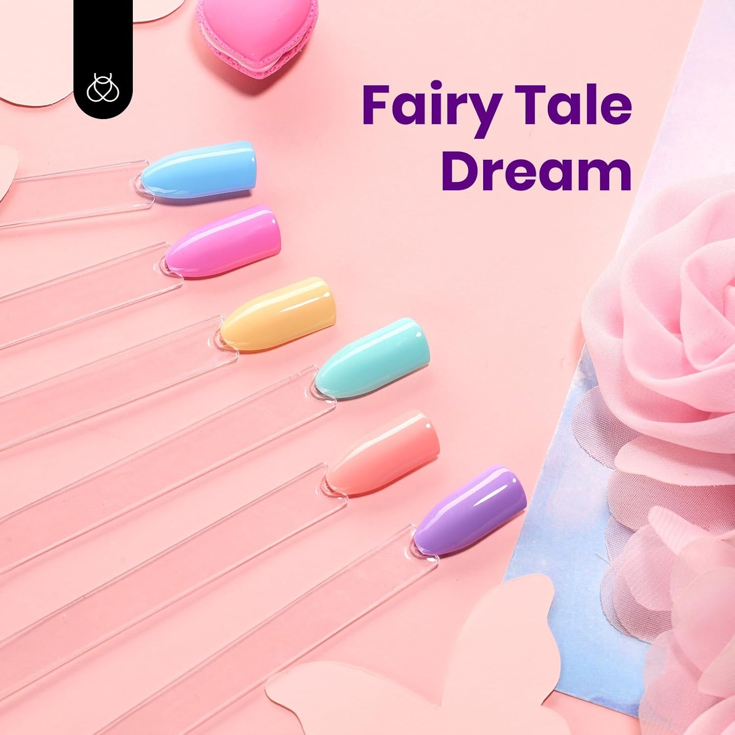 image:imageBeetles Neon Gel Polish Set  6 Colors HEMAFree 15ML Same Color Bottle Pink Green Coral Purple Blue Neon Gel Nail Polish Set Soak Off UV Lamp Bright Rainbow Summer Nails Art Professional SalonFairy Tale Dream