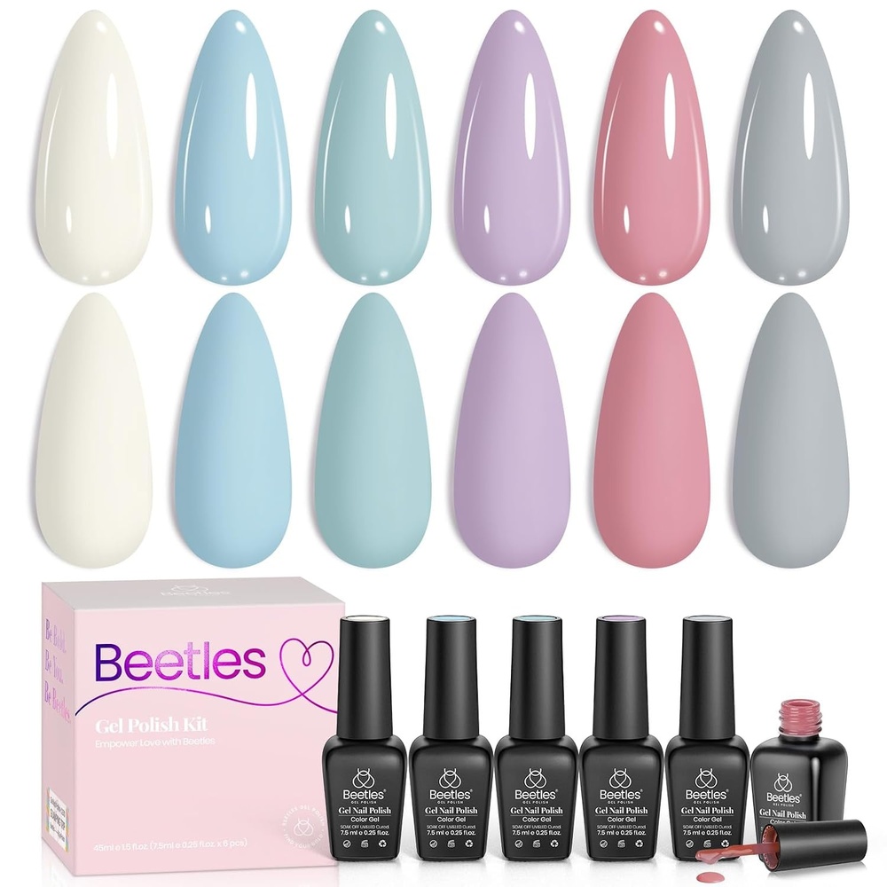 image:imageBeetles Jelly Gel Nail Polish Set  6 Colors Jelly Gel Polish Kit Yellow Orange Burgundy Red Purple Green Sheer Translucent Soak off UV Nail Art Manicure Gift for Women126 Colors Daydream Verses
