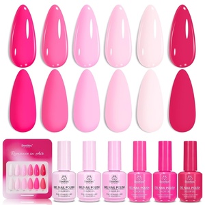 Beetles Crystal Garden Cat Eye Gel Nail Polish Set – 6 Colors 15ML Full Size Spring Gel Polish Kit Glitter Pink Blue Orange Green Magnetic Effect Soak Off UV Nail Art DIY Manicure Gifts for Women(Romance in Air)