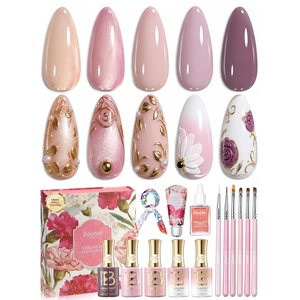 Beetles Gel Nail Polish Kit 36 Colors, Summer Pastel Gel Polish Set with Base Coat Glossy Top Coat & Nail Art Foil Glue, Blue Green Glitter Soak Off UV LED Manicure Kit(Refined Everyday)