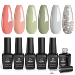 Beetles Jelly Gel Nail Polish Set – 6 Colors Jelly Gel Polish Kit Yellow Orange Burgundy Red Purple Green Sheer Translucent Soak off UV Nail Art Manicure Gift for Women(0-0-1-6 Colors Southern Belle)