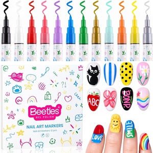 Beetles Jelly Gel Nail Polish Set, 53PCS 36 Colors Jelly Pink Milky White Red Black Blue Green Silver Cat Eye Base Glitter Glossy Matte Top Coat Crystal Ice Collection French Nails Gift for Women(0 -12 Colors Nail Polish Pens)