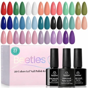 Beetles Summer Gel Nail Polish Kit – Island Holiday 36 Colors Neon Yellow Orange Hot Pink Glitter Gel Polish with Base Top Coat Matte Top Coat, Soak Off UV LED DIY Manicure Gift for Women(0-Vibrant Subtle)