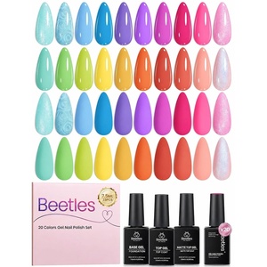 Beetles Summer Gel Nail Polish Kit – Island Holiday 36 Colors Neon Yellow Orange Hot Pink Glitter Gel Polish with Base Top Coat Matte Top Coat, Soak Off UV LED DIY Manicure Gift for Women(Tropical Bloom)