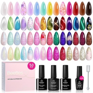 Beetles Summer Gel Nail Polish Kit – Island Holiday 36 Colors Neon Yellow Orange Hot Pink Glitter Gel Polish with Base Top Coat Matte Top Coat, Soak Off UV LED DIY Manicure Gift for Women(Vivid Moments)
