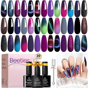 Beetles Summer Gel Nail Polish Kit – Island Holiday 36 Colors Neon Yellow Orange Hot Pink Glitter Gel Polish with Base Top Coat Matte Top Coat, Soak Off UV LED DIY Manicure Gift for Women(0-0 20 Colors Cosmic Mirage)