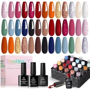 Beetles Summer Gel Nail Polish Kit – Island Holiday 36 Colors Neon Yellow Orange Hot Pink Glitter Gel Polish with Base Top Coat Matte Top Coat, Soak Off UV LED DIY Manicure Gift for Women(0-0 20 Colors Glowing Attraction)
