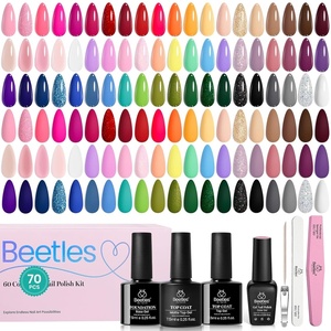 Beetles Summer Gel Nail Polish Kit – Island Holiday 36 Colors Neon Yellow Orange Hot Pink Glitter Gel Polish with Base Top Coat Matte Top Coat, Soak Off UV LED DIY Manicure Gift for Women(0-0-Seasonal Harmony Gel Nail Polish)