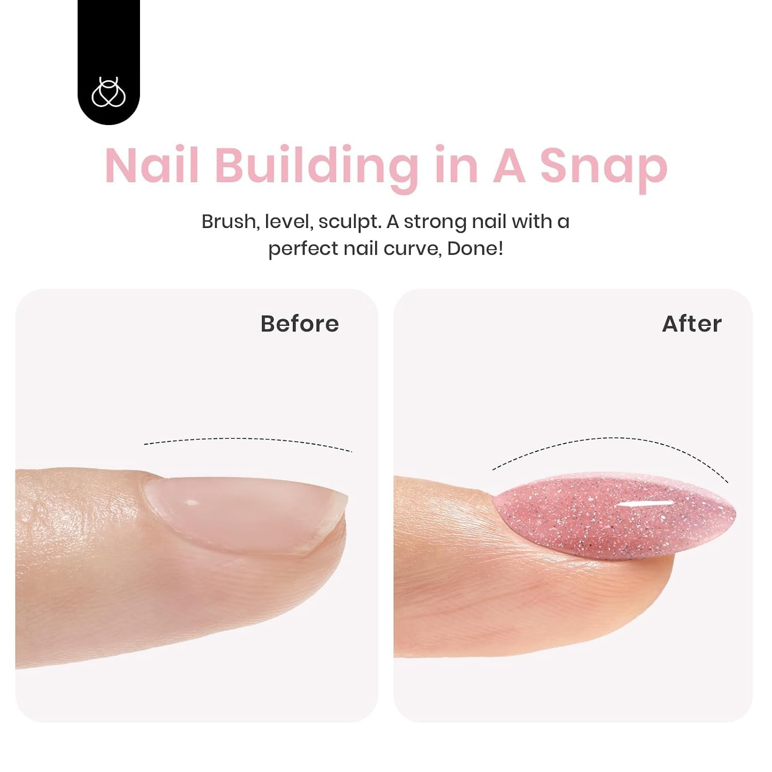 image:imageBeetles Builder Gel Nail Kit HEMAFREEampTPO FREEMuted Bloom 6 Colors Jelly Pink Glitter Building Gel8 in 1 Strengthening Building Instant Apex amp Extension for Beginner DIY SalonUV LED Lamp NeedA3Shimmer Nude Pink