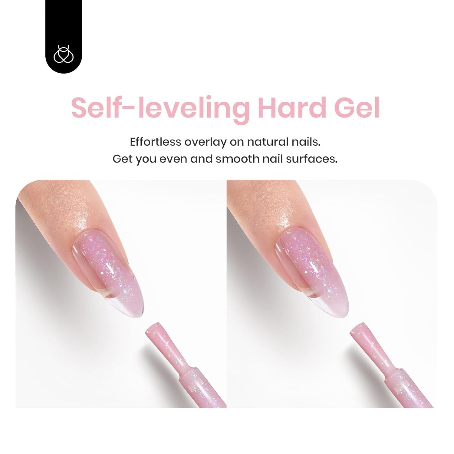 image:imageBeetles Builder Gel Nail Kit HEMAFREEampTPO FREEMuted Bloom 6 Colors Jelly Pink Glitter Building Gel8 in 1 Strengthening Building Instant Apex amp Extension for Beginner DIY SalonUV LED Lamp NeedA3Shimmer Nude Pink