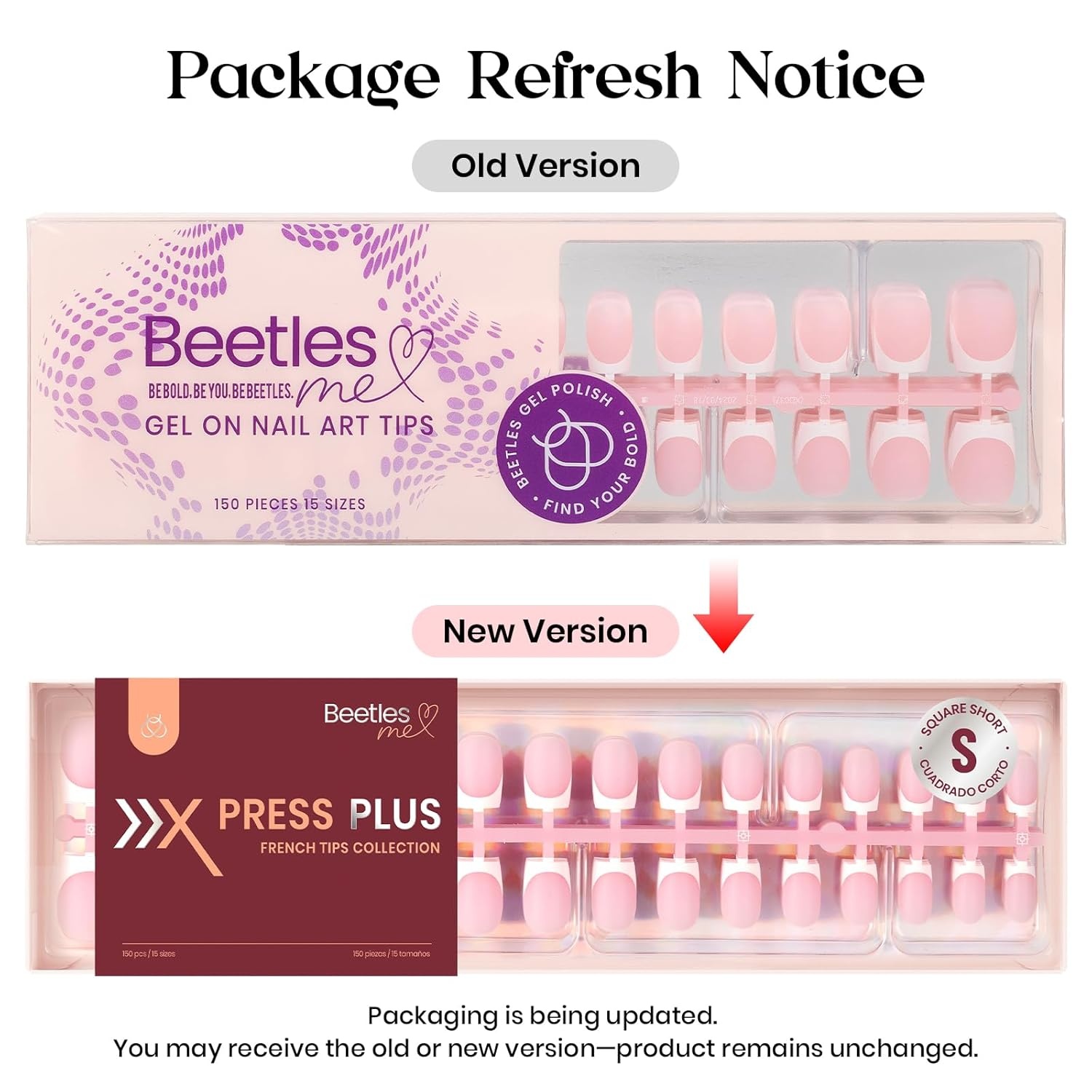 image:imageBeetles Press On Nail KitShort Square French Tip Press On Nails 150Pcs Pink French Nail Tips with Nail Glue amp Remover Builder Top Coat Nail Lamp AllinOne DIY Fake Nails Gift for Women2Ultra Short Almond