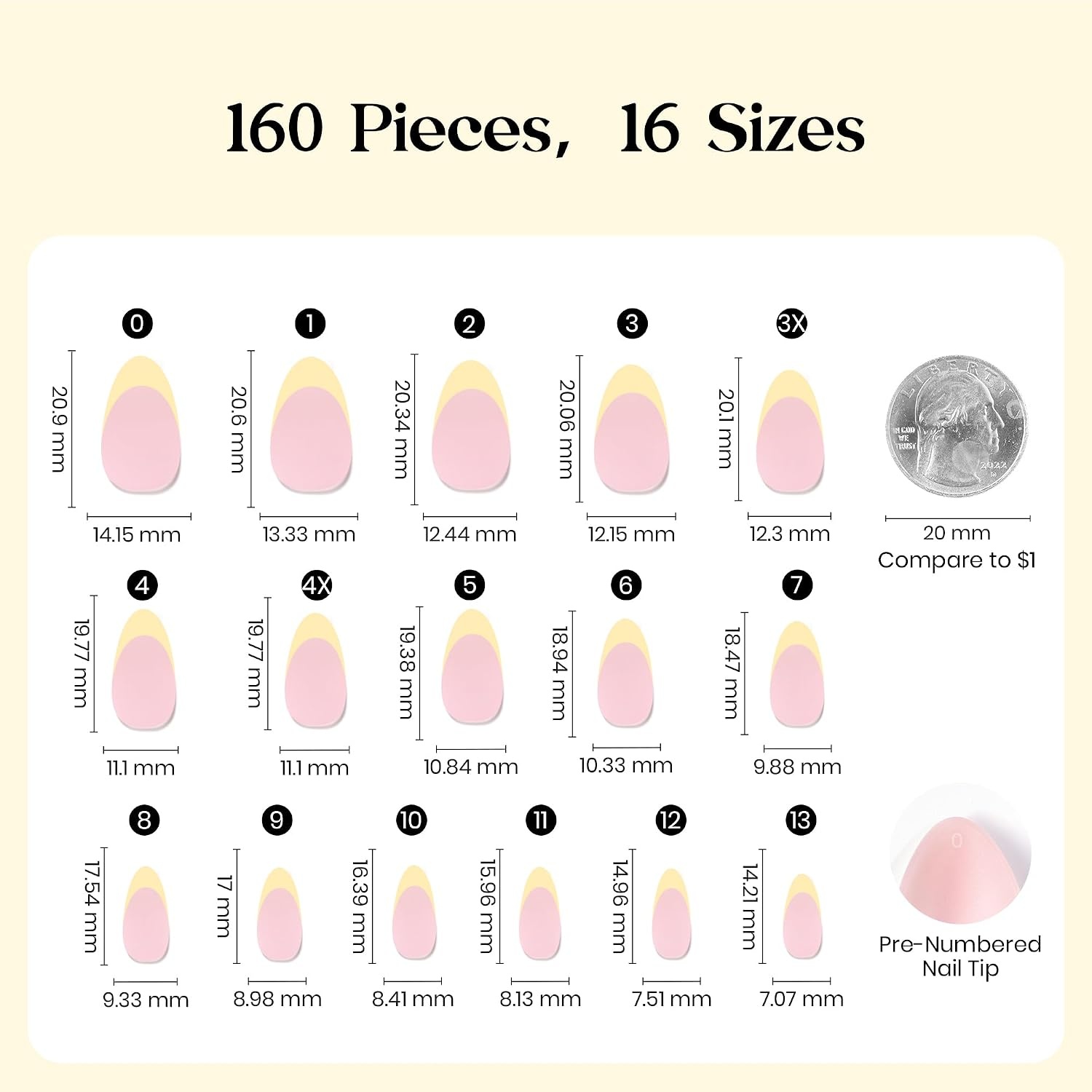 image:imageBeetles Press On Nail KitShort Square French Tip Press On Nails 150Pcs Pink French Nail Tips with Nail Glue amp Remover Builder Top Coat Nail Lamp AllinOne DIY Fake Nails Gift for Women5S Almond Yellow French