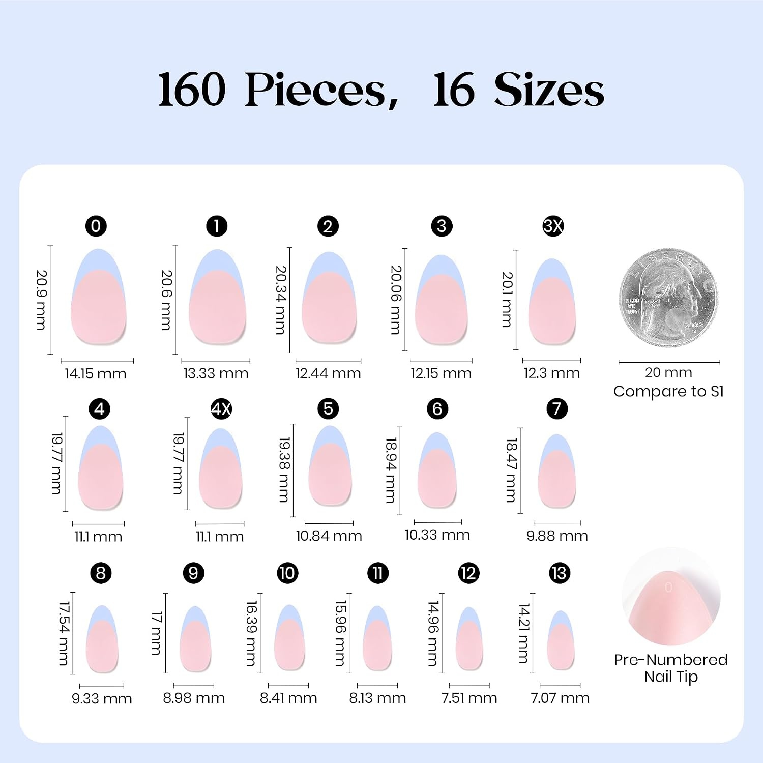 image:imageBeetles Press On Nail KitShort Square French Tip Press On Nails 150Pcs Pink French Nail Tips with Nail Glue amp Remover Builder Top Coat Nail Lamp AllinOne DIY Fake Nails Gift for Women5S Almond Blue French