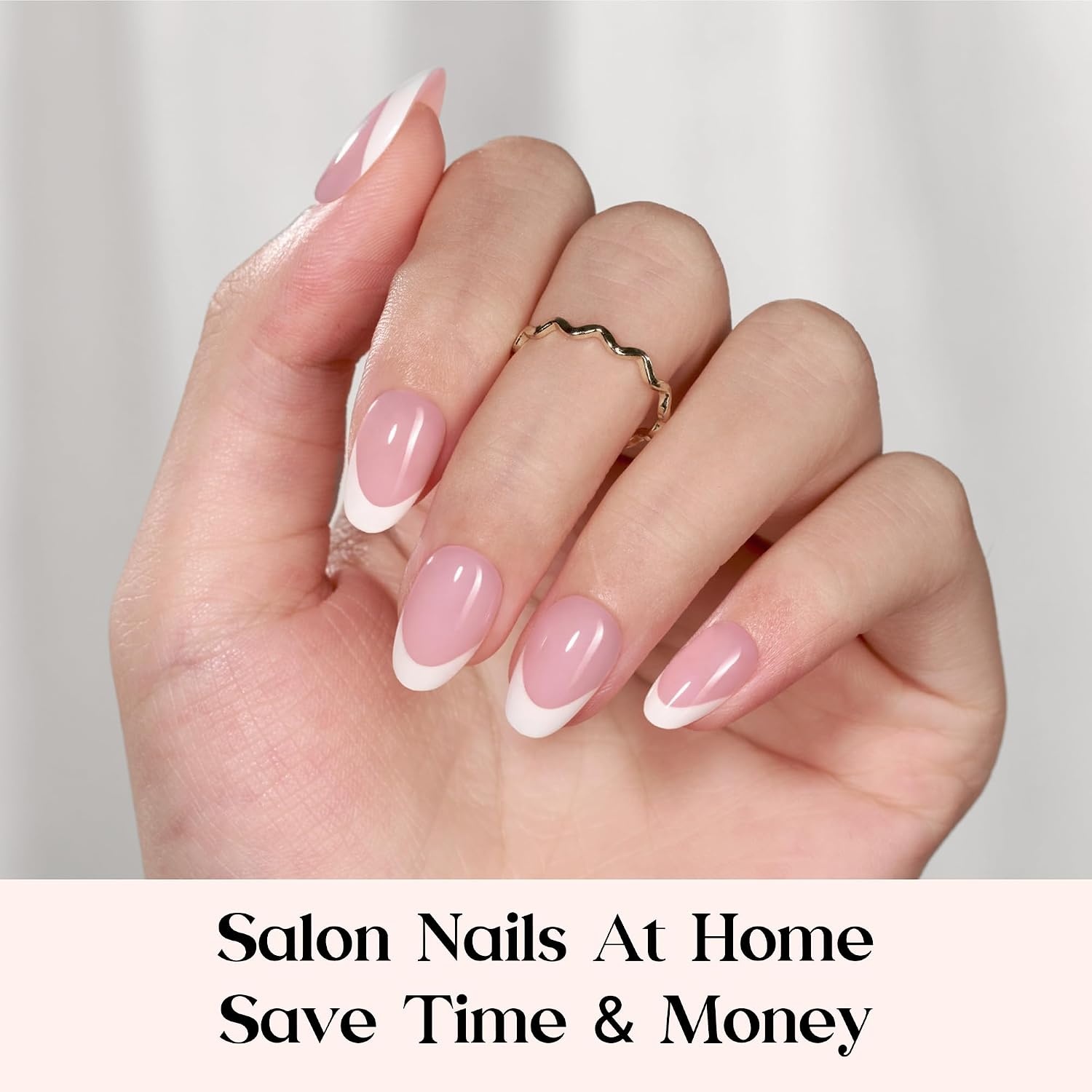 image:imageBeetles Press On Nail KitShort Square French Tip Press On Nails 150Pcs Pink French Nail Tips with Nail Glue amp Remover Builder Top Coat Nail Lamp AllinOne DIY Fake Nails Gift for Women2Ultra Short Almond
