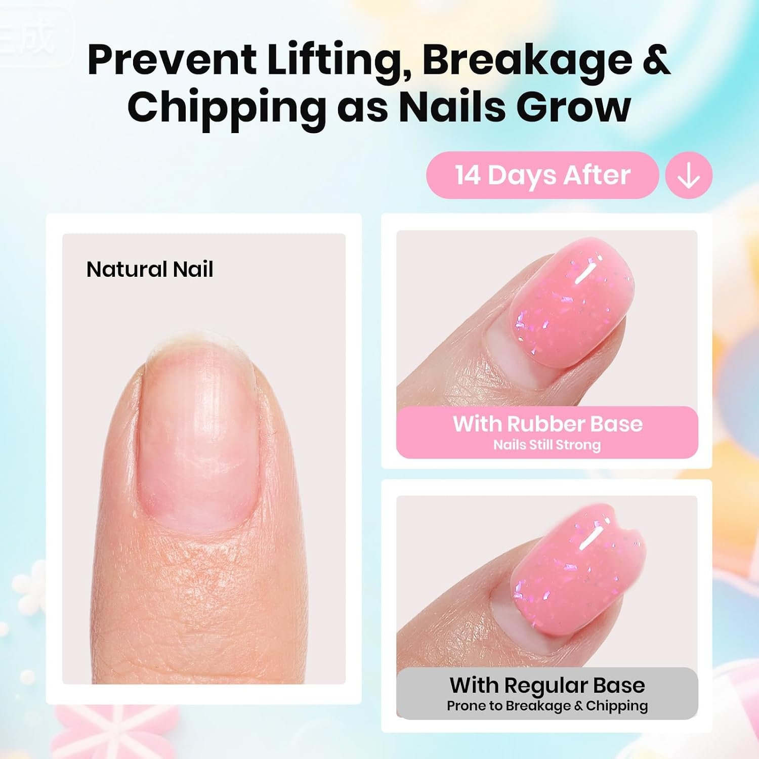 image:imageBeetles Rubber Base Gel Nail Polish 6 Colors Nude Gel Polish Pink Peach Neutral Sheer French Tips Base Colors for Nails Flexible U V LED Soak Off for DIY Home Manicure Nail GiftsClear 6 PCS Rubber Base Gel