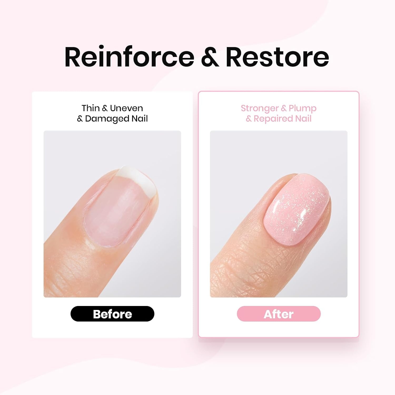 image:imageBeetles Rubber Base Gel Nail Polish 6 Colors Nude Gel Polish Pink Peach Neutral Sheer French Tips Base Colors for Nails Flexible U V LED Soak Off for DIY Home Manicure Nail GiftsNude Pink Rubber Base Gel Polish