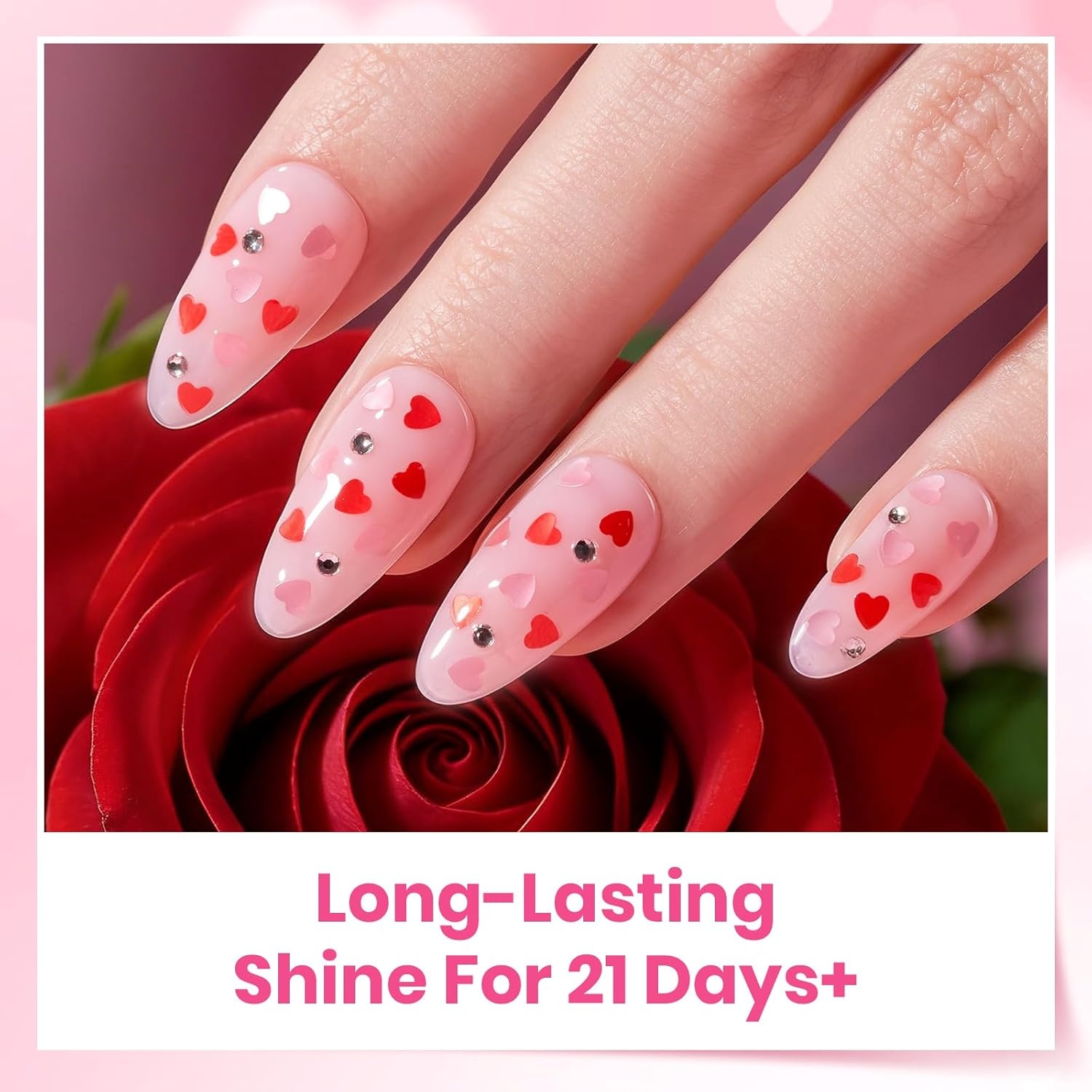 image:imageBeetles Rubber Base Gel Nail Polish 6 Colors Nude Gel Polish Pink Peach Neutral Sheer French Tips Base Colors for Nails Flexible U V LED Soak Off for DIY Home Manicure Nail Gifts01Clear 2 PCS Color Builder BaseGlitter Top Coat