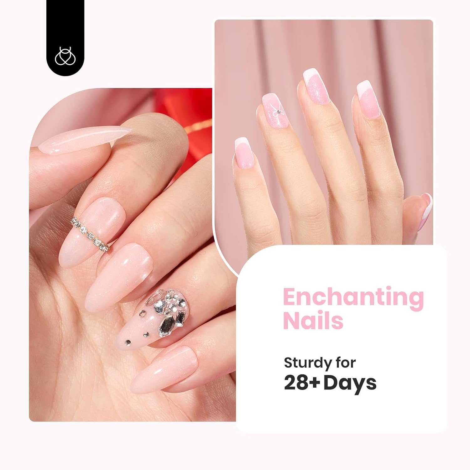 image:imageBeetles Rubber Base Gel Nail Polish 6 Colors Nude Gel Polish Pink Peach Neutral Sheer French Tips Base Colors for Nails Flexible U V LED Soak Off for DIY Home Manicure Nail GiftsNude Pink Rubber Base Gel Polish