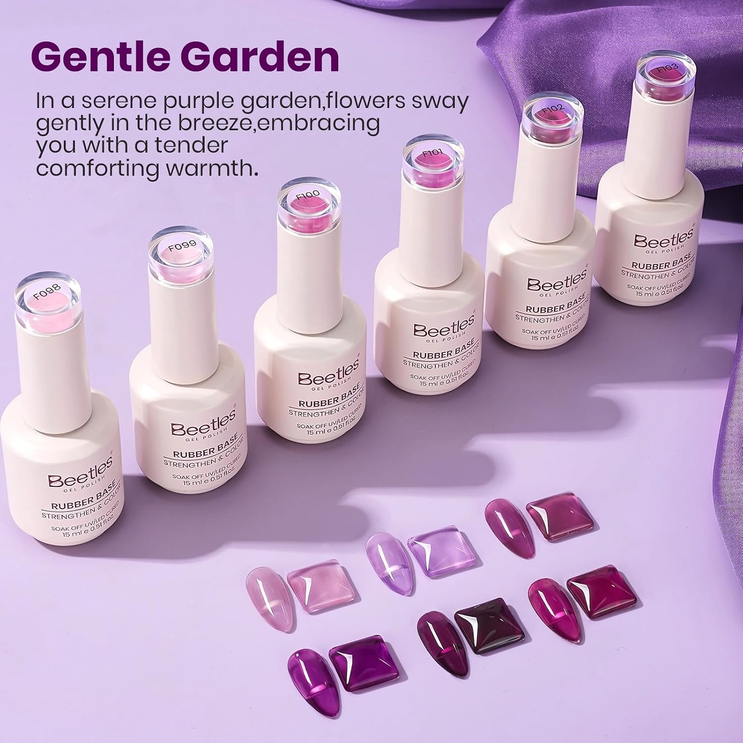 image:imageBeetles Rubber Base Gel Nail Polish 6 Colors Nude Gel Polish Pink Peach Neutral Sheer French Tips Base Colors for Nails Flexible U V LED Soak Off for DIY Home Manicure Nail GiftsClear Rubber Base Gel Nail Polish Set
