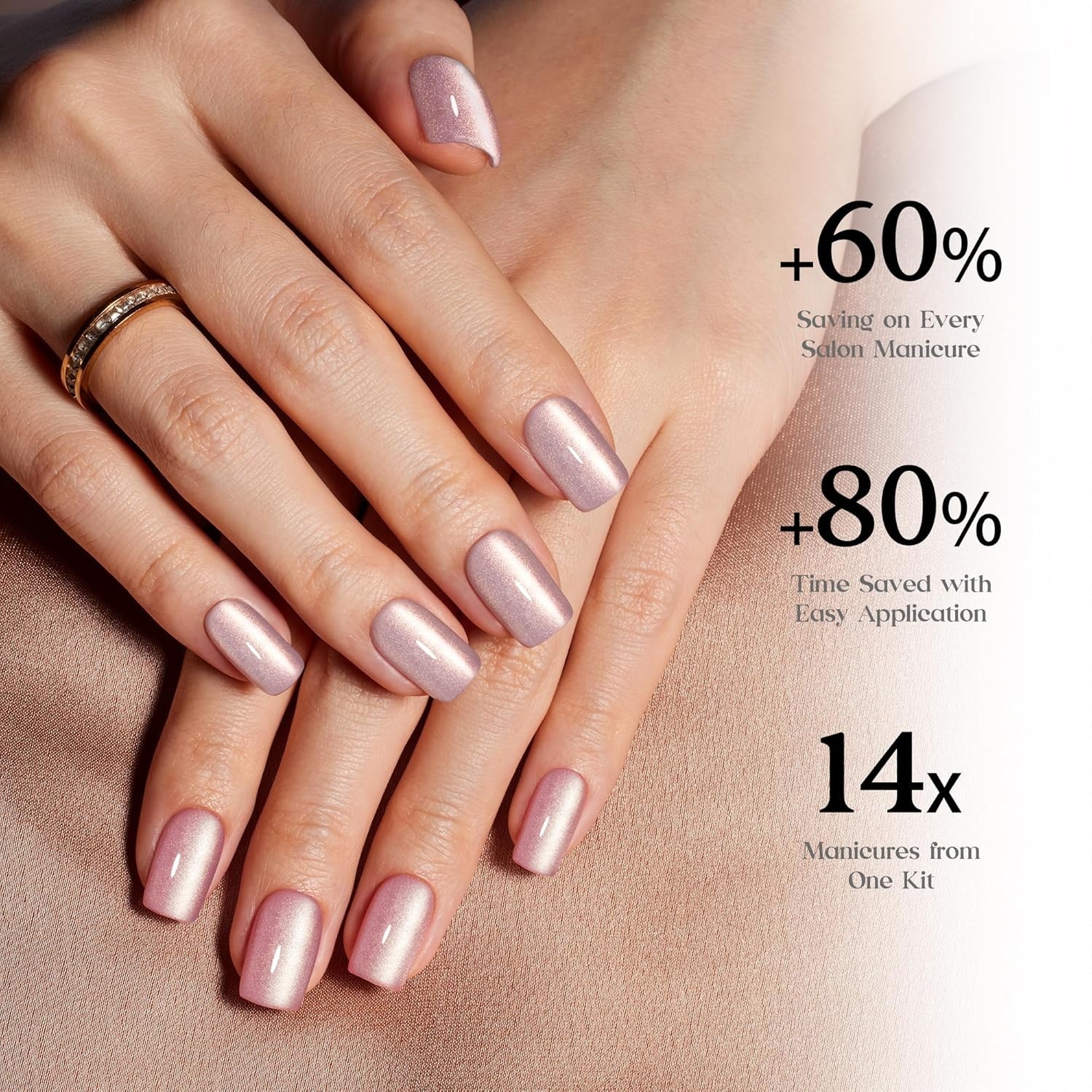 image:imageBeetles X Press Cat Eye Nails  Bubble Aurora  7 Colors Medium Almond Press On Nails  16 Sizes 224 Pcs Natural Salon Quality Soft Nail Gel Art DIY For Women02S SquareCat Eye Candy Nova