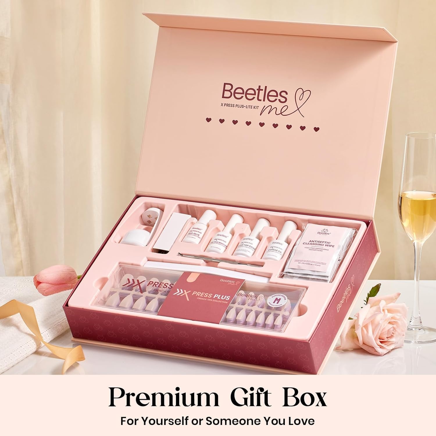 image:imageBeetles X Press Cat Eye Nails  Bubble Aurora  7 Colors Medium Almond Press On Nails  16 Sizes 224 Pcs Natural Salon Quality Soft Nail Gel Art DIY For Women2M MediumCat Eye Soda Aurora Kit