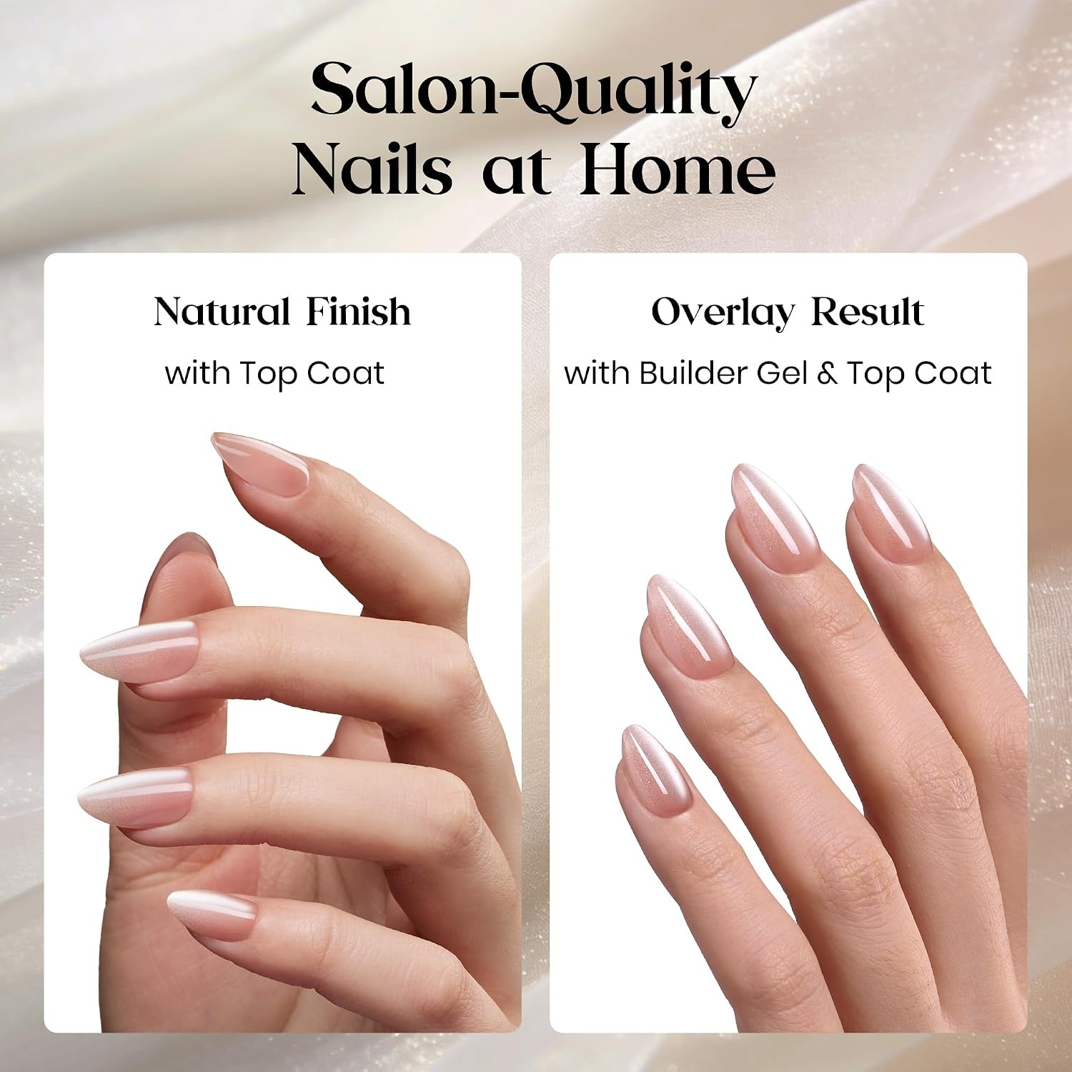 image:imageBeetles X Press Cat Eye Nails  Bubble Aurora  7 Colors Medium Almond Press On Nails  16 Sizes 224 Pcs Natural Salon Quality Soft Nail Gel Art DIY For WomenA  Short Almond  Motion Mist Glow