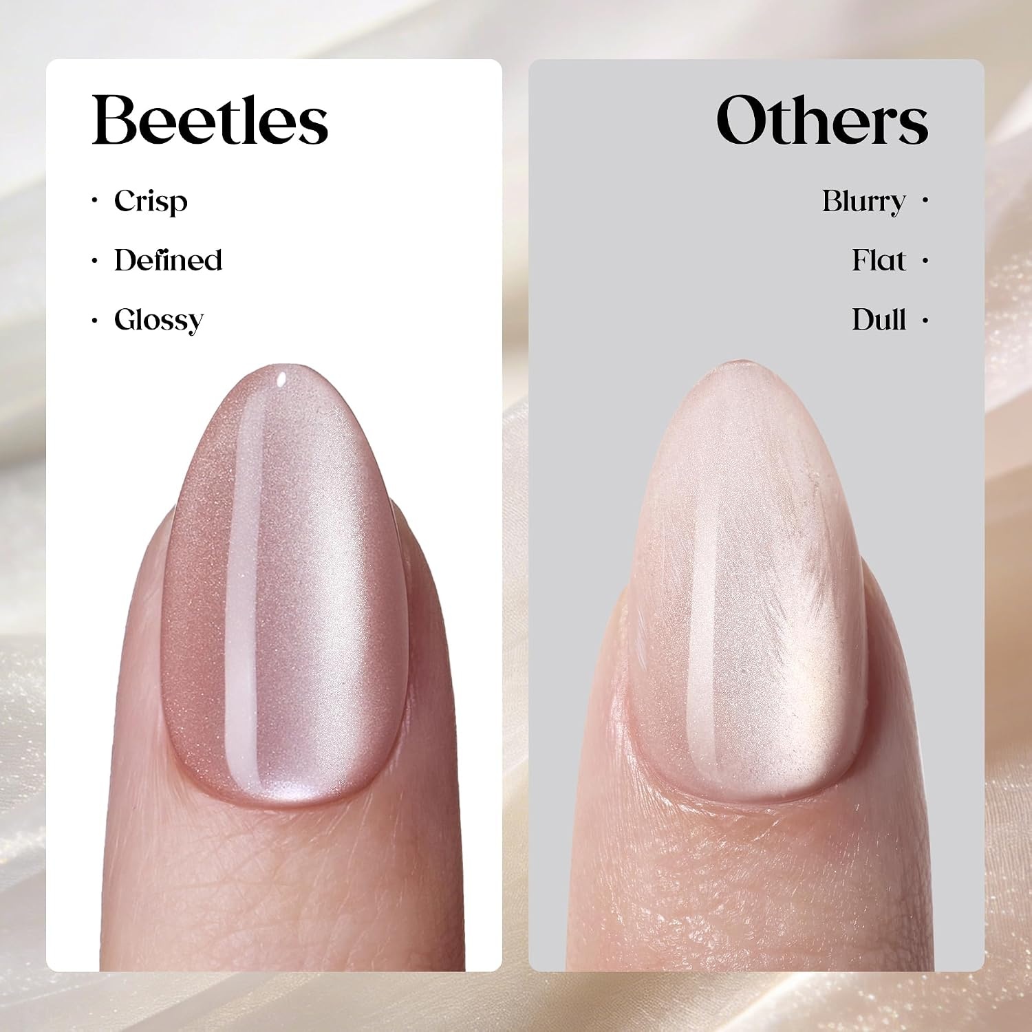 image:imageBeetles X Press Cat Eye Nails  Bubble Aurora  7 Colors Medium Almond Press On Nails  16 Sizes 224 Pcs Natural Salon Quality Soft Nail Gel Art DIY For WomenE  Short Almond  Motion Blossom Glow