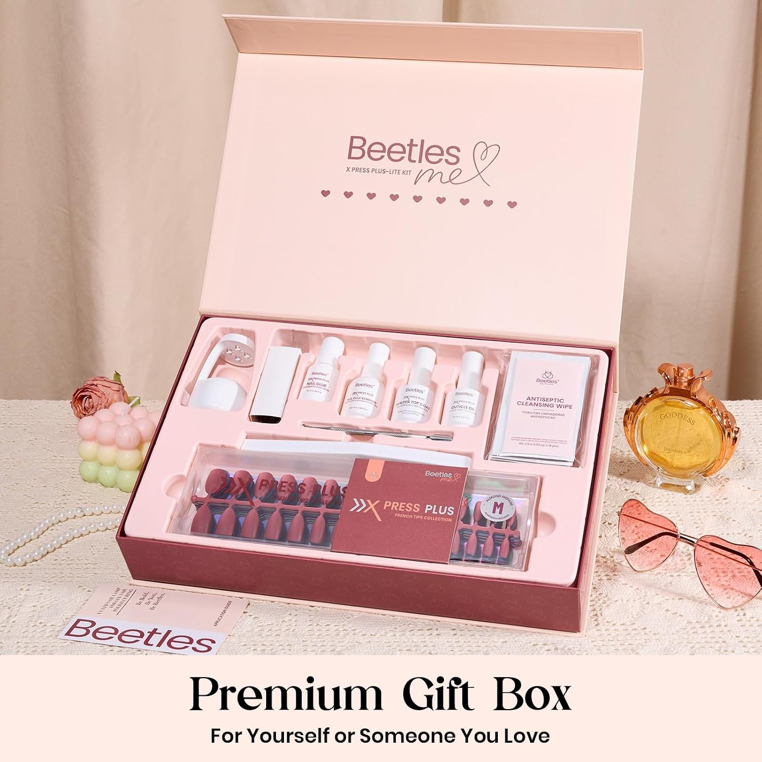 image:imageBeetles X Press Cat Eye Nails  Bubble Aurora  7 Colors Medium Almond Press On Nails  16 Sizes 224 Pcs Natural Salon Quality Soft Nail Gel Art DIY For Women1S AlmondCat Eye Soda Aurora Kit
