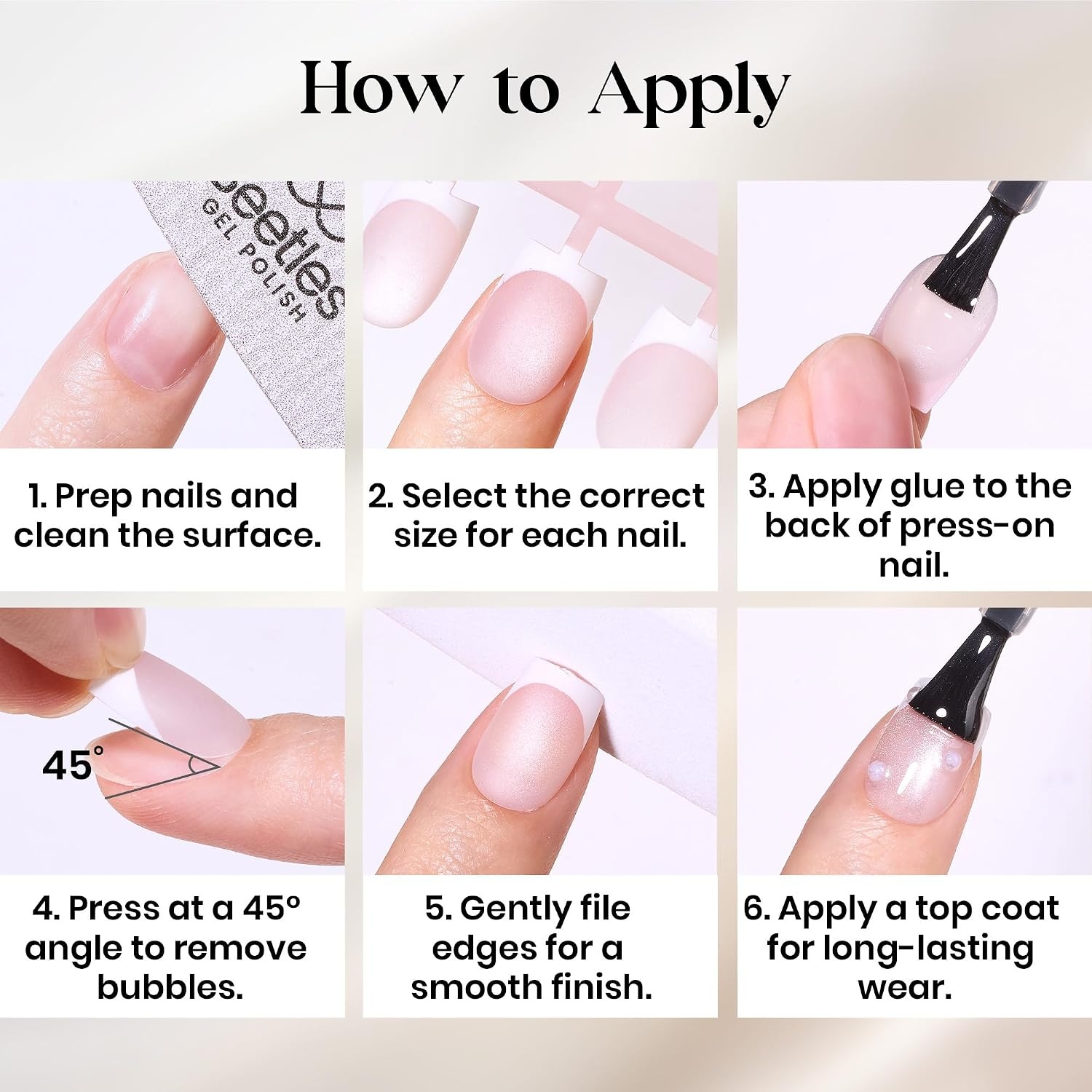 image:imageBeetles X Press Cat Eye Nails  Bubble Aurora  7 Colors Medium Almond Press On Nails  16 Sizes 224 Pcs Natural Salon Quality Soft Nail Gel Art DIY For Women004Short Almond  Glassy Amber French