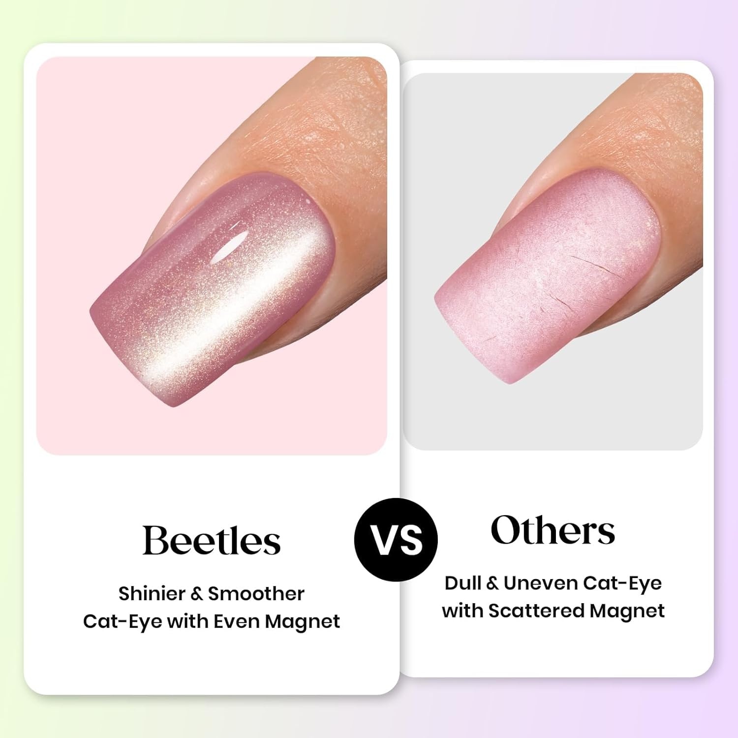 image:imageBeetles X Press Cat Eye Nails Bubble Aurora 7 Colors Medium Almond Press On Nails 16 Sizes 224 Pcs Natural Salon Quality Soft Nail Gel Art DIY For Women01M AlmondCat Eye Bubble Aurora