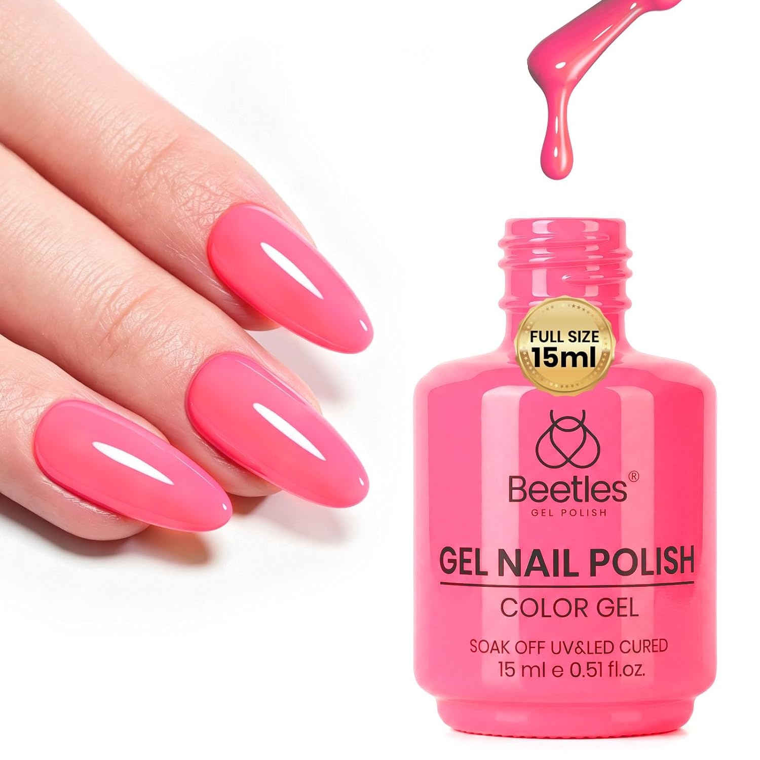 image:imageBeetles Yellow Gel Polish Lemon Chiffon 15ML051Fl Oz Pastel Yellow Gel Nail Polish Soak Off UV LED Lamp Nails Art LongLasting Manicure Salon DIY Home Bright Summer NailsRaspberry Mousse