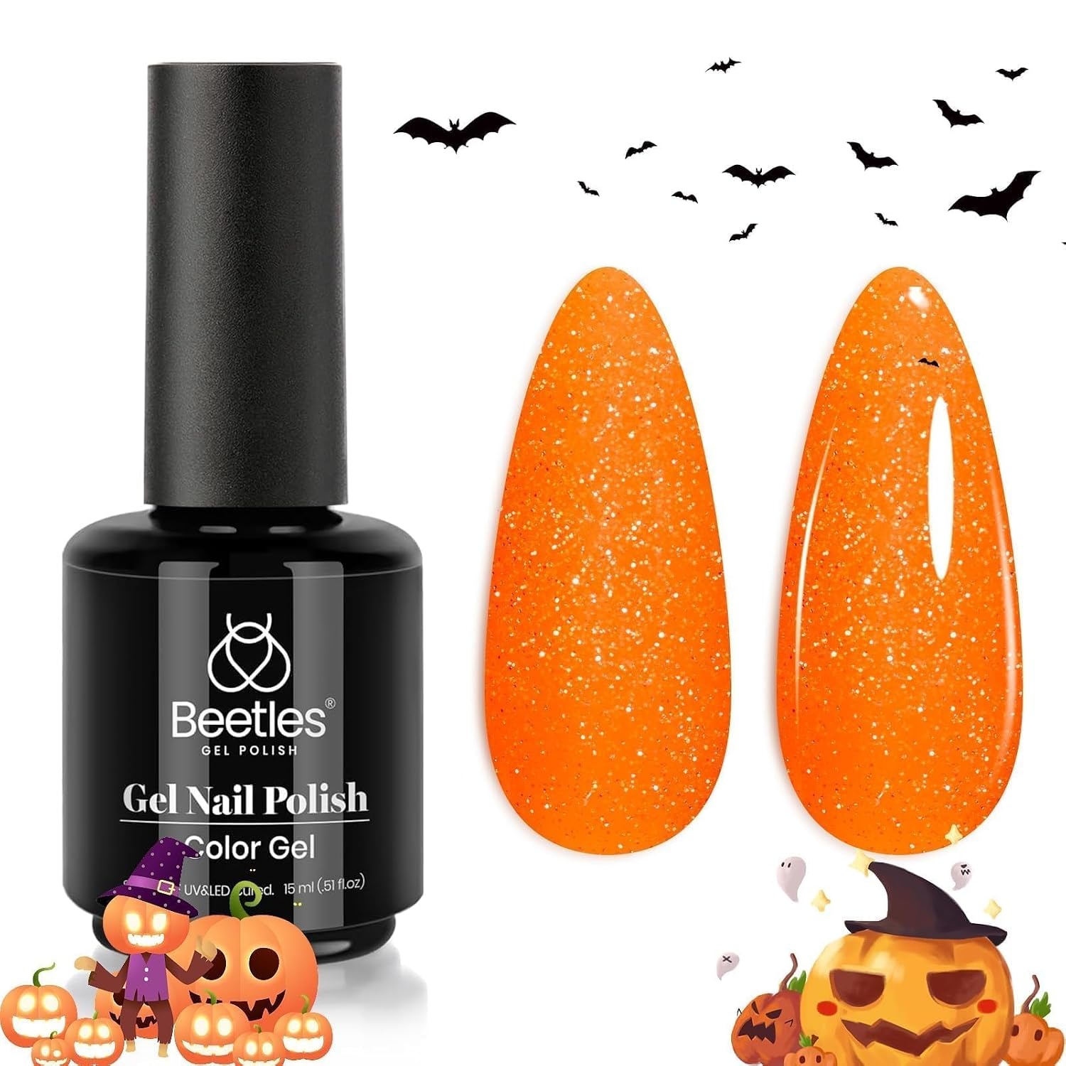 image:imageBeetles Yellow Gel Polish Lemon Chiffon 15ML051Fl Oz Pastel Yellow Gel Nail Polish Soak Off UV LED Lamp Nails Art LongLasting Manicure Salon DIY Home Bright Summer NailsLuminous Orange