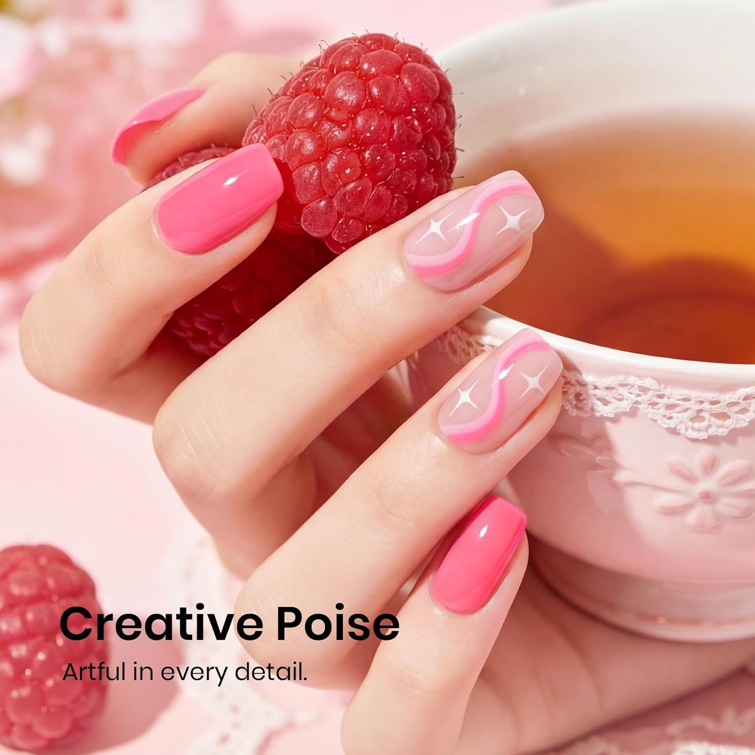 image:imageBeetles Yellow Gel Polish Lemon Chiffon 15ML051Fl Oz Pastel Yellow Gel Nail Polish Soak Off UV LED Lamp Nails Art LongLasting Manicure Salon DIY Home Bright Summer NailsRaspberry Mousse