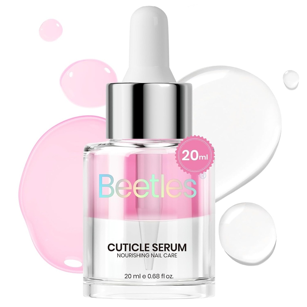 image:imageBeetles Cuticle Oil For Nails  20ml Nail Care Strengthener Oil Stronger Nails Spa and Hand Manicure Essentials Damaged Cuticles for ed Thin Nails Nourish Home Nail Gfit for WomenRose Smell Pink Cuticle Oil