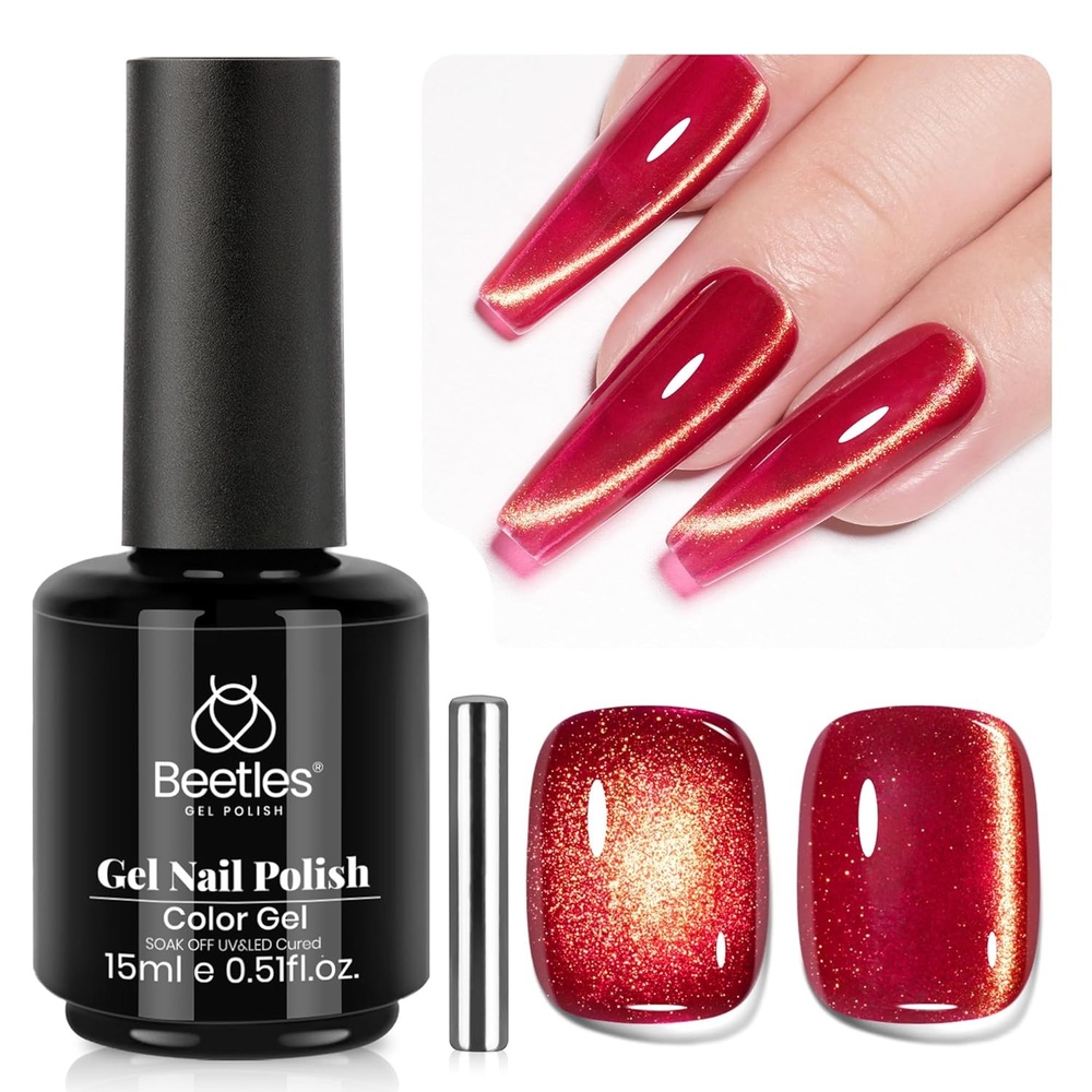 image:imageBeetles French Tip Gel Polish Set  Summer White Pink Gel Nail Polish Set 15ML Full Size Soak Off UV LED with 2 Styles Classic French Nail Art Sticker Sheets Manicure DIY Home Salon Gifts for WomenC  Velvet Red  Twilight Toast