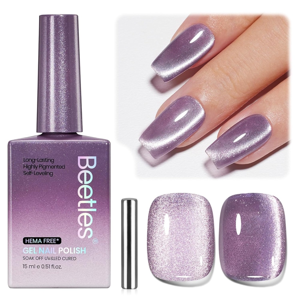 image:imageBeetles French Tip Gel Polish Set  Summer White Pink Gel Nail Polish Set 15ML Full Size Soak Off UV LED with 2 Styles Classic French Nail Art Sticker Sheets Manicure DIY Home Salon Gifts for WomenJ  Velvet Purple  Twilight Muse