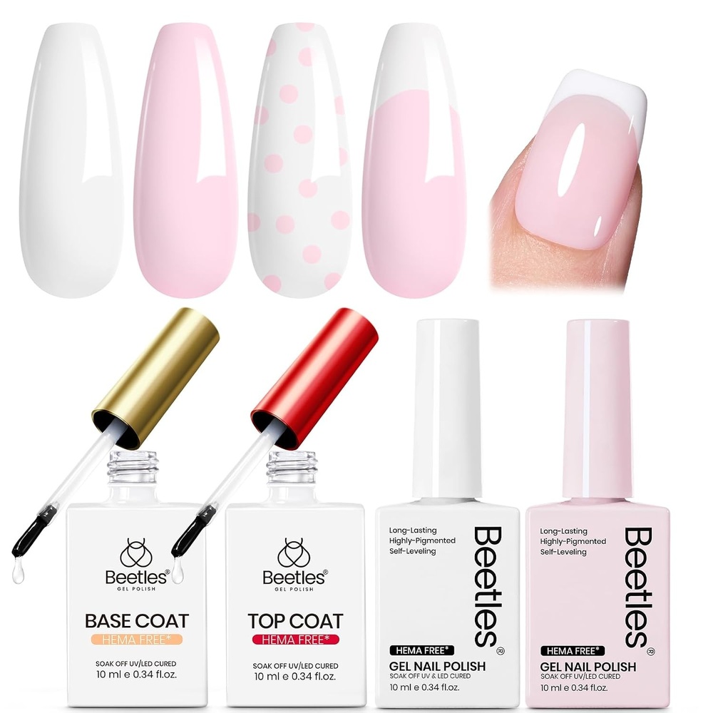 image:imageBeetles Hot Pink Gel Polish  Blush Popper 15ML Full Size051Fl Oz HEMAFree Neon Pink Gel Nail Polish Soak Off UV LED Lamp Bright Summer Nails Art Manicure Salon DIY Neon Nails000Petal Ivory