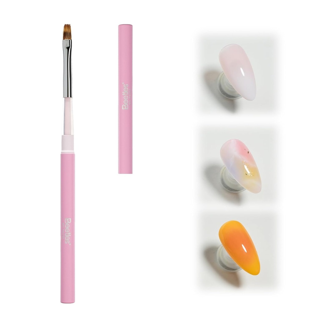 image:imageBeetles Nail Art Brushes Clean Up Brush Gel Polish Nail Art Design Pen Painting Tools Fingernail Brush Nail Cleaning Brush Nail Art Liner Brush and Nail Dotting Pen Salon Diy at Home1Pcs Ombr Gel Nail Art Design Pen