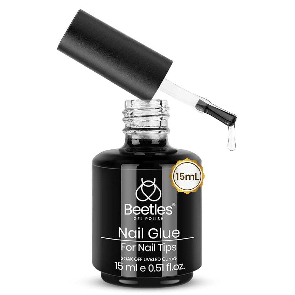 image:imageBeetles Super Strong Nail Glue 10g for Press On Nails No UV Lamp Needed Quick Drying Long Lasting Easy Control Semi Solid Nail Glue for False Acrylic Nails119 in 1 Nail Glue