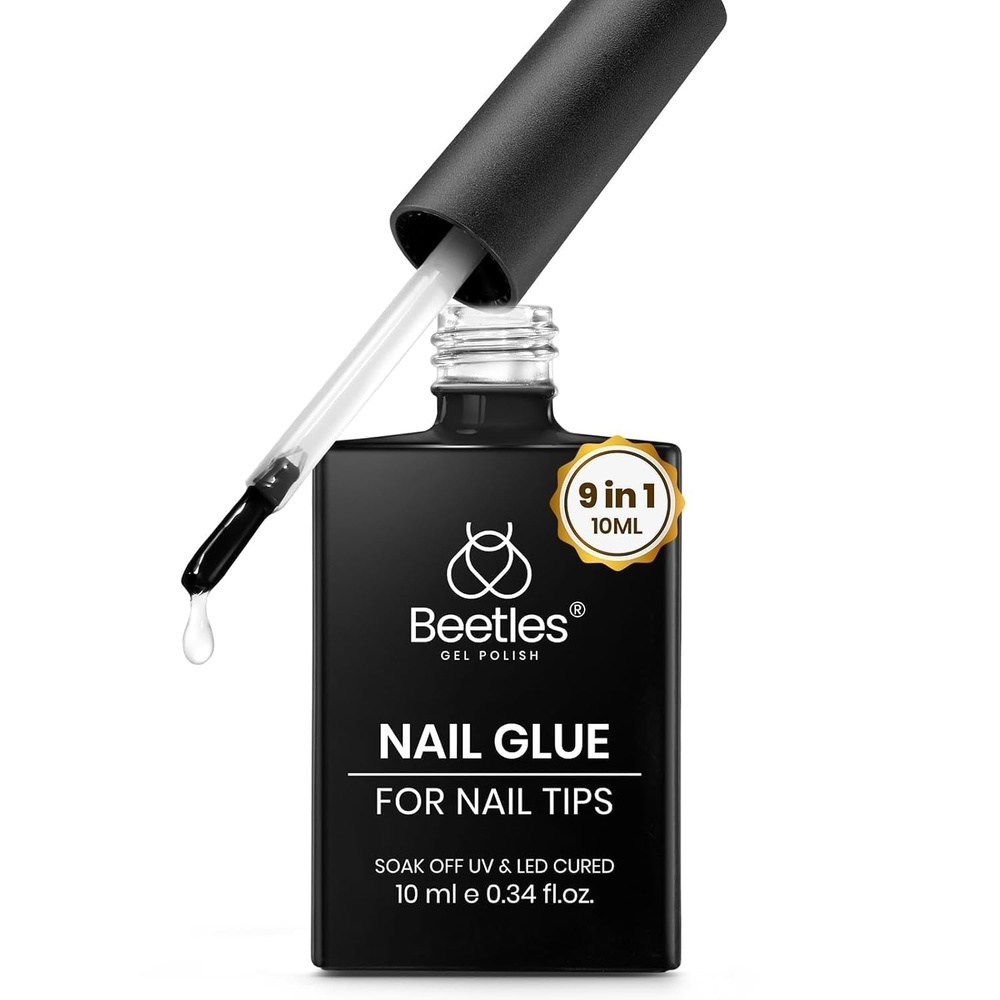 image:imageBeetles Super Strong Nail Glue 10g for Press On Nails No UV Lamp Needed Quick Drying Long Lasting Easy Control Semi Solid Nail Glue for False Acrylic Nails811Pcs 10ml Gel Nail Glue