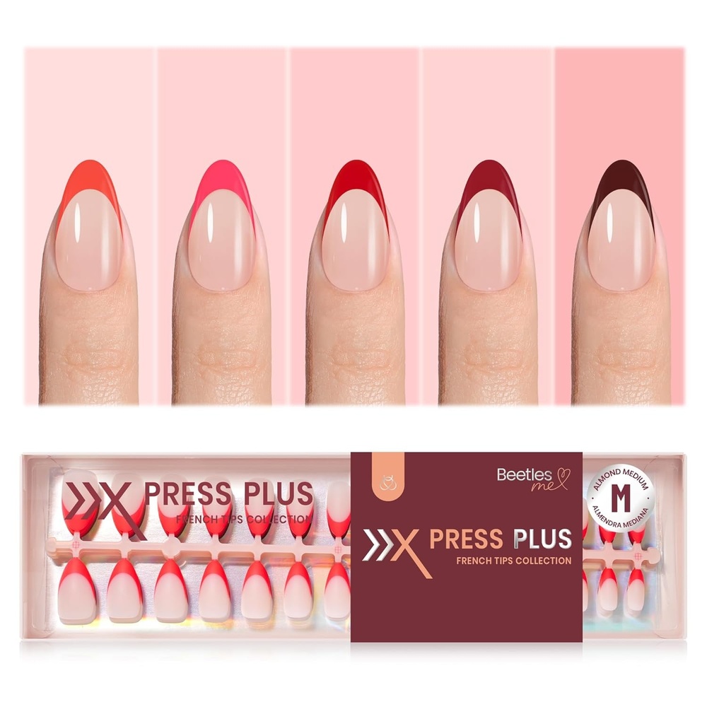 image:imageBeetles Super Strong Nail Glue for Press On Nails No UV Light Needed 2Pcs 10g Quick Drying Semi Solid Nail Glue Strong Hold for False amp Acrylic Nails2M AlmondFierce French
