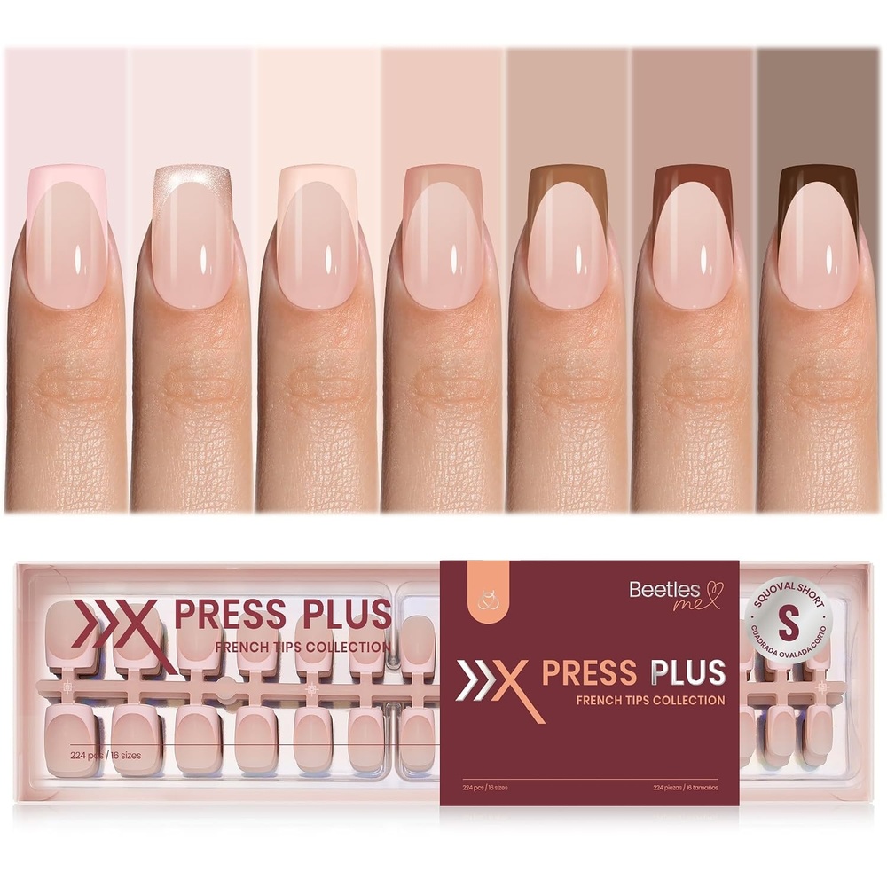image:imageBeetles Super Strong Nail Glue for Press On Nails No UV Light Needed 2Pcs 10g Quick Drying Semi Solid Nail Glue Strong Hold for False amp Acrylic Nails1S SquareMocca Mousse French