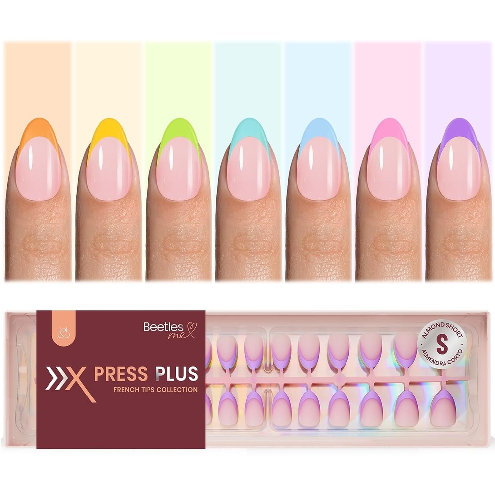 image:imageBeetles Super Strong Nail Glue for Press On Nails No UV Light Needed 2Pcs 10g Quick Drying Semi Solid Nail Glue Strong Hold for False amp Acrylic Nails08S AlmondSummer Fruity Tart French