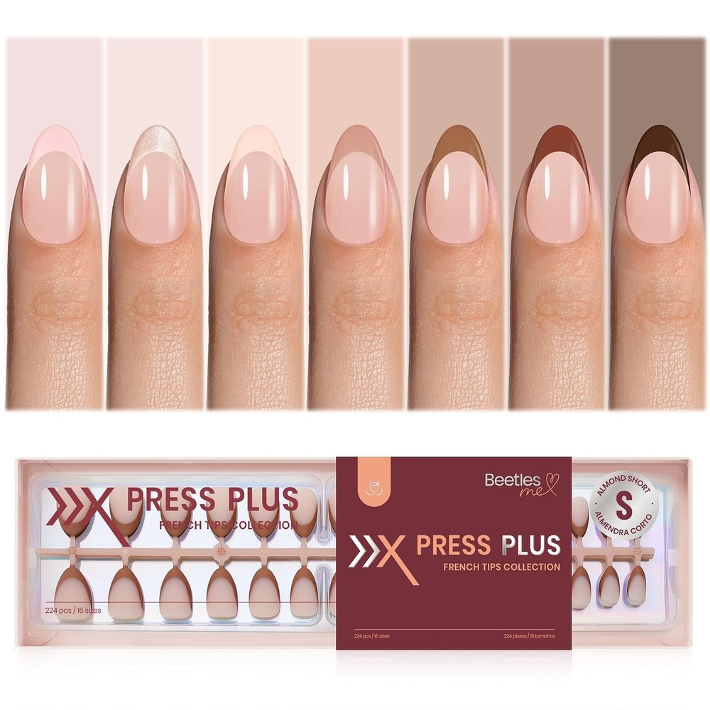 image:imageBeetles Super Strong Nail Glue for Press On Nails No UV Light Needed 2Pcs 10g Quick Drying Semi Solid Nail Glue Strong Hold for False amp Acrylic Nails1S AlmondCocoa Mousse French